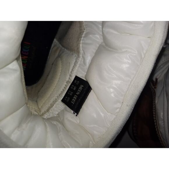 Women's The Original Moon Boot White With Rose Gold Tone Hardware Size 7 1/2 - Picture 6 of 11